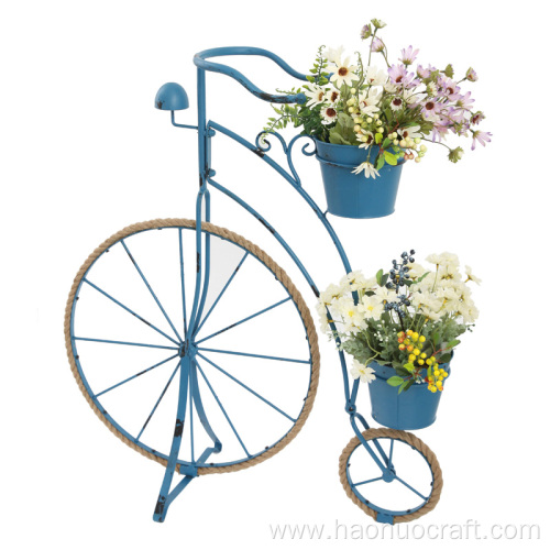 Hierro creativo arte bicicleta modelo decoración jardinería.